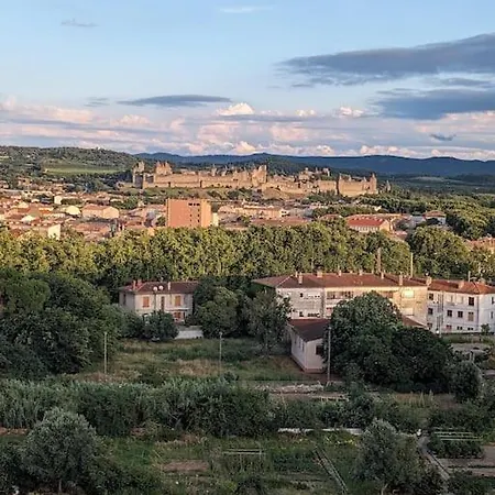 Apartment - Vue Imprenable Sur La Cite Medievale - Parking Gratuit - Climatise *